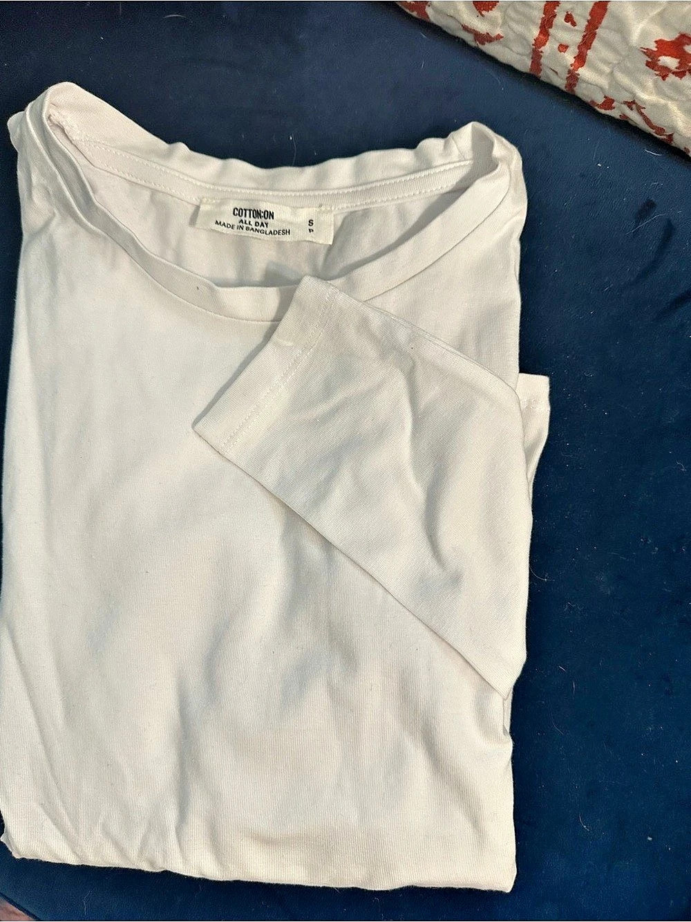 Cotton On All Day T-Shirt White Short Sleeve Tee Size Small